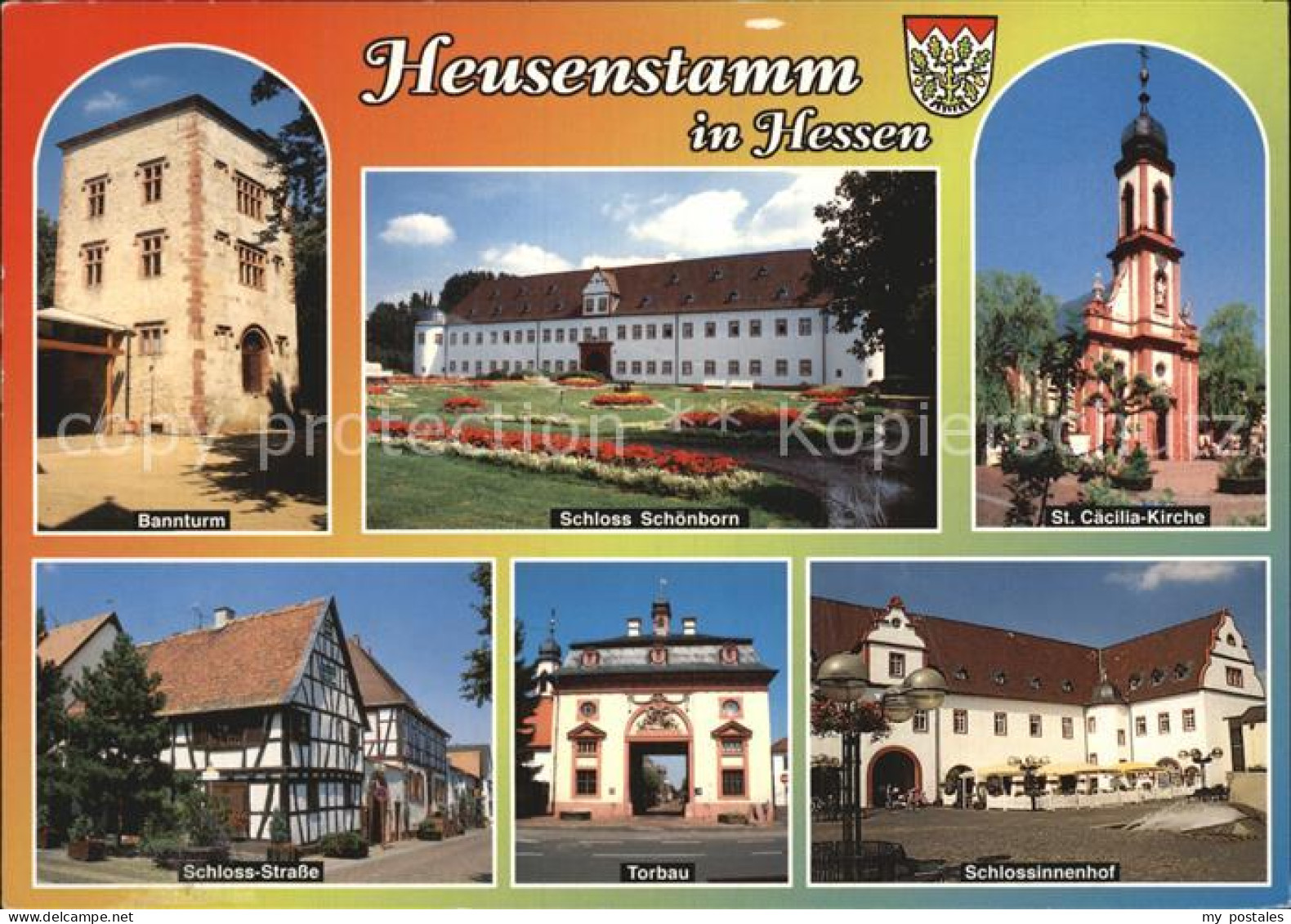 72498714 Heusenstamm Bannturm Schloss Schoenborn St Caecilia Kirche Schloss Stra - Heusenstamm