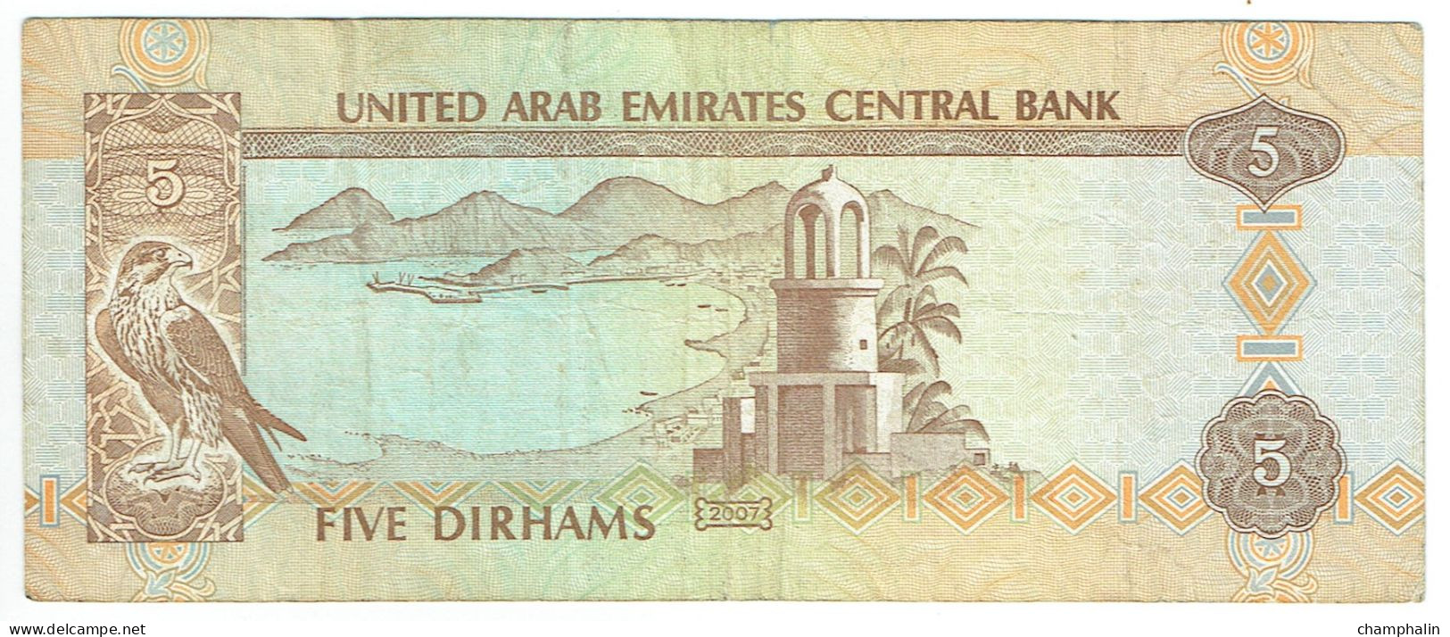 Emirats Arabes Unis - Billet De 5 Dirhams - 2007 - P19b - Emiratos Arabes Unidos
