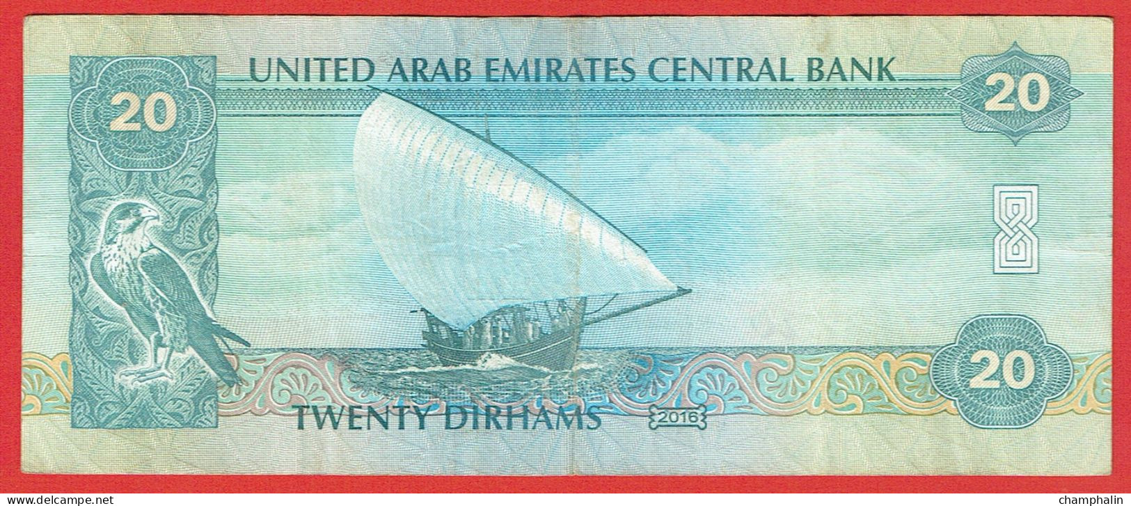 Emirats Arabes Unis - Billet De 20 Dirhams - 2016 - P28d - Ver. Arab. Emirate