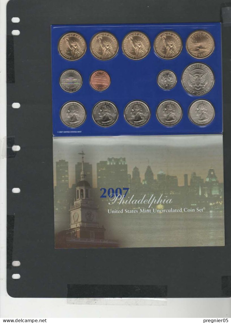 Baisse De Prix USA -  2 Blisters 28 Pièces Mint Uncirculated Série 2007 - Münzsets