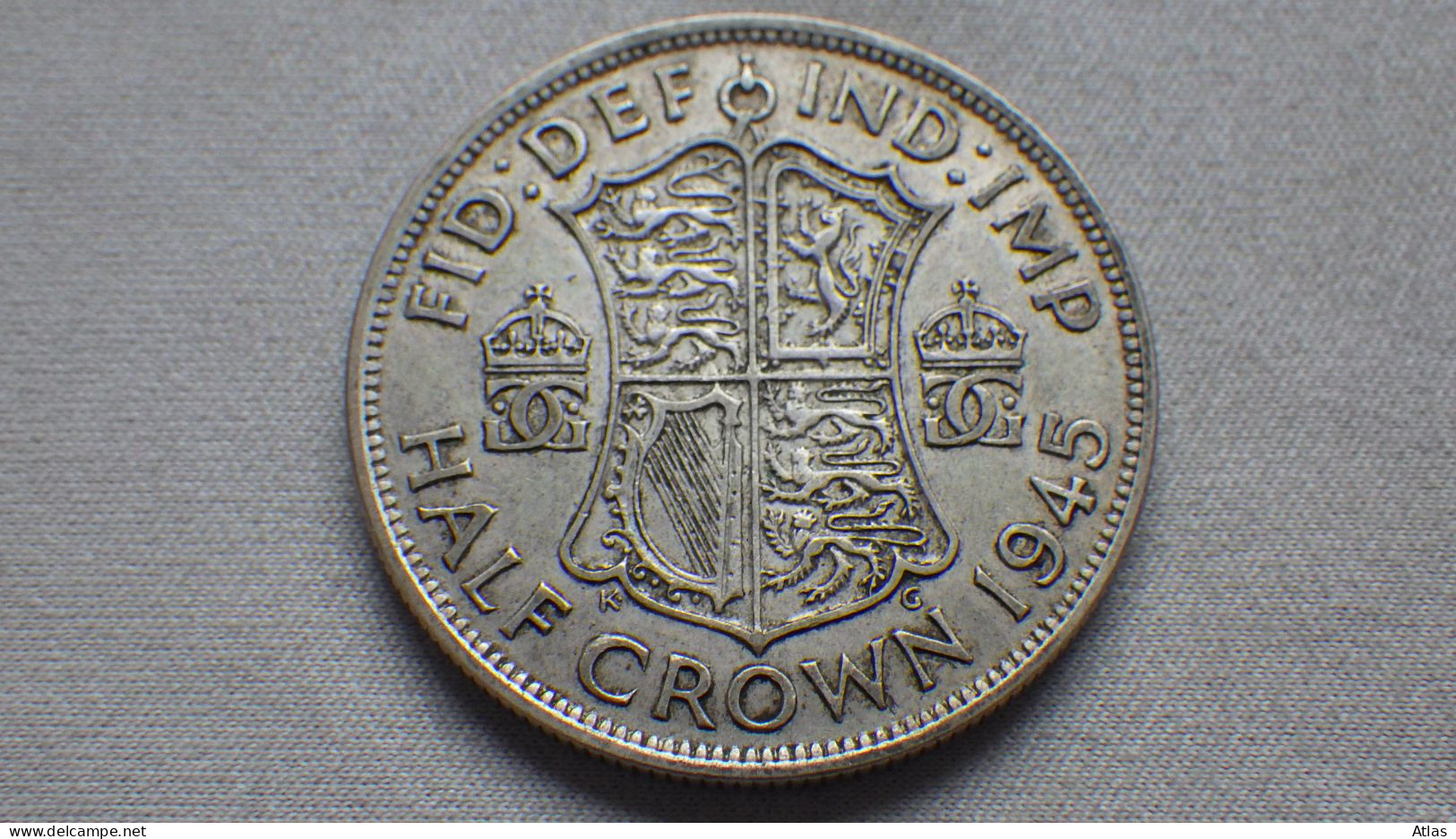 Half Crown 1945 Pièce De Monnaie En Argent - Autres & Non Classés