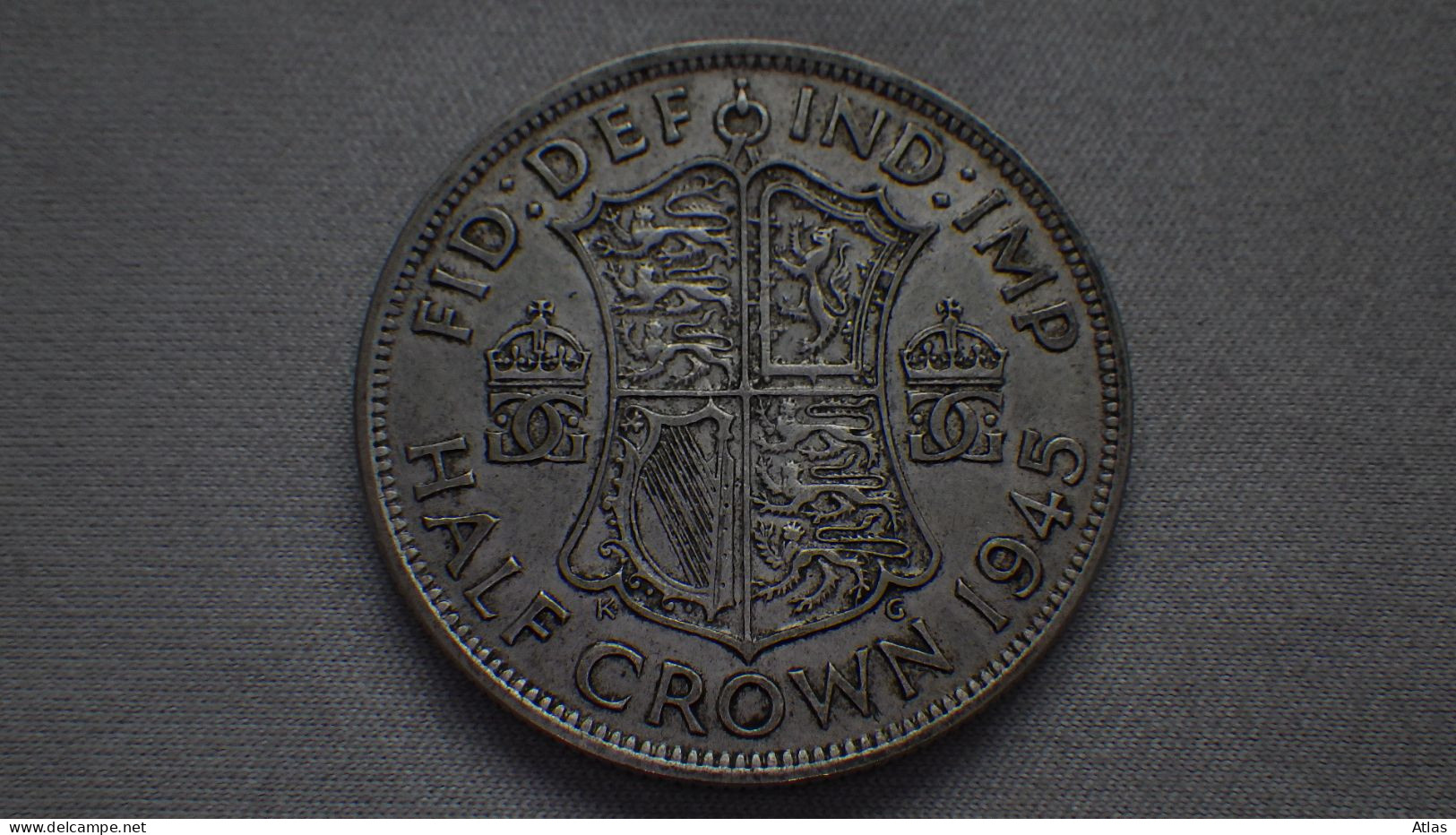 Half Crown 1945 Pièce De Monnaie En Argent - Altri & Non Classificati