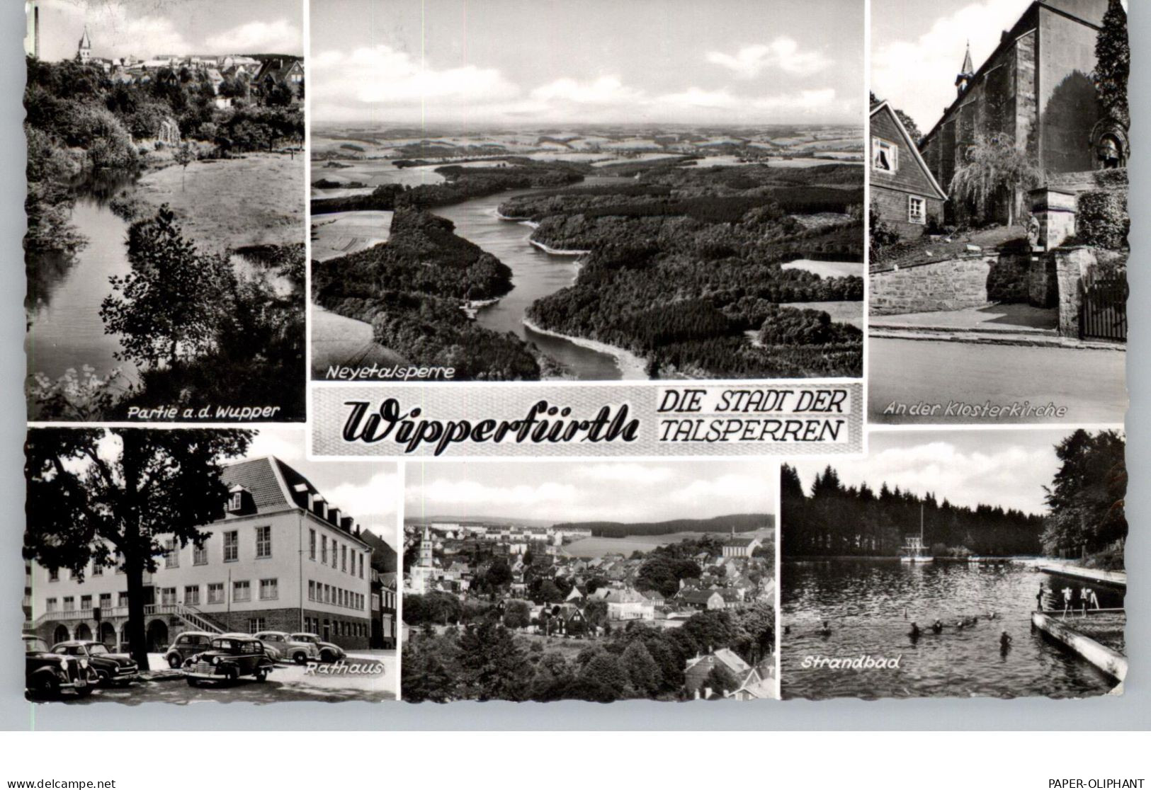 5272 WIPPERFÜRTH,  Strandbad, Klosterkirche, Rathaus....1961 - Wipperfuerth