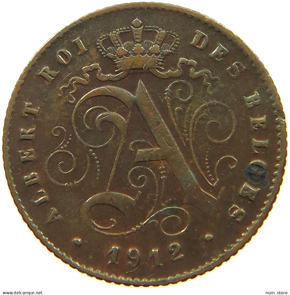 BELGIUM 1 CENTIME 1912 #a085 1039 - 1 Cent