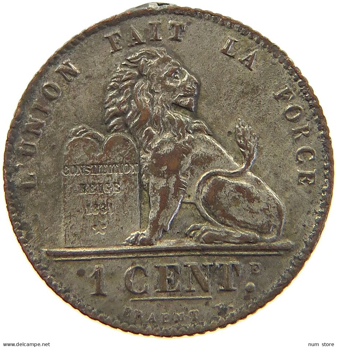 BELGIUM 1 CENTIME 1912 #a067 0409 - 1 Cent