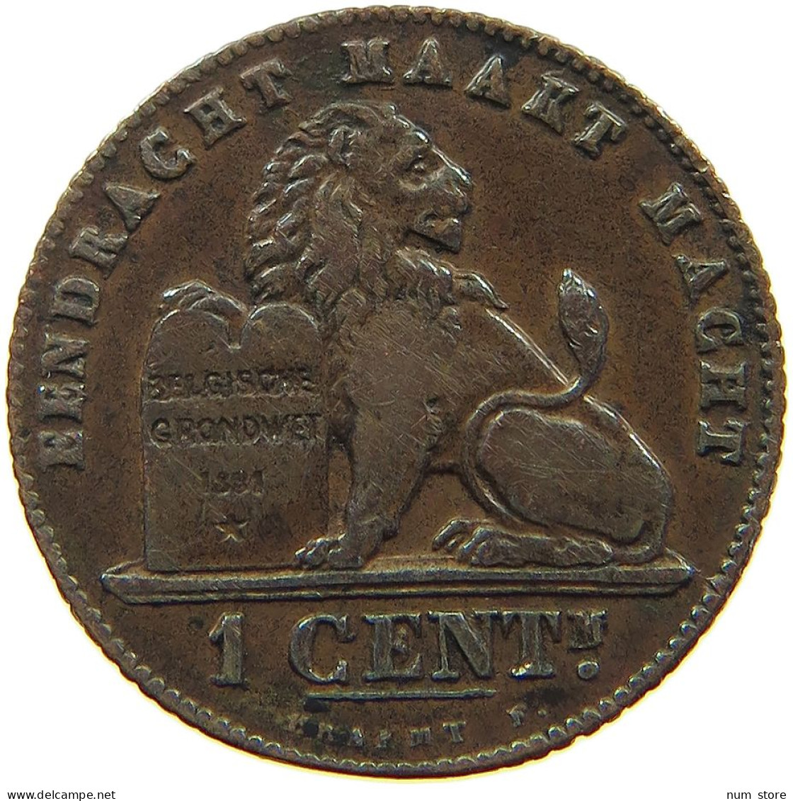 BELGIUM 1 CENTIME 1912 #a094 0101 - 1 Cent