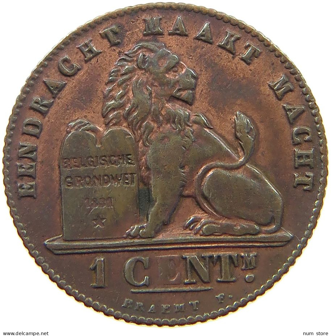 BELGIUM 1 CENTIME 1912 #a063 0419 - 1 Cent