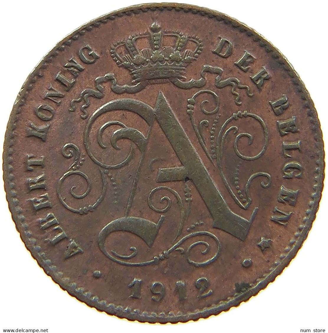 BELGIUM 1 CENTIME 1912 #a063 0419 - 1 Centime