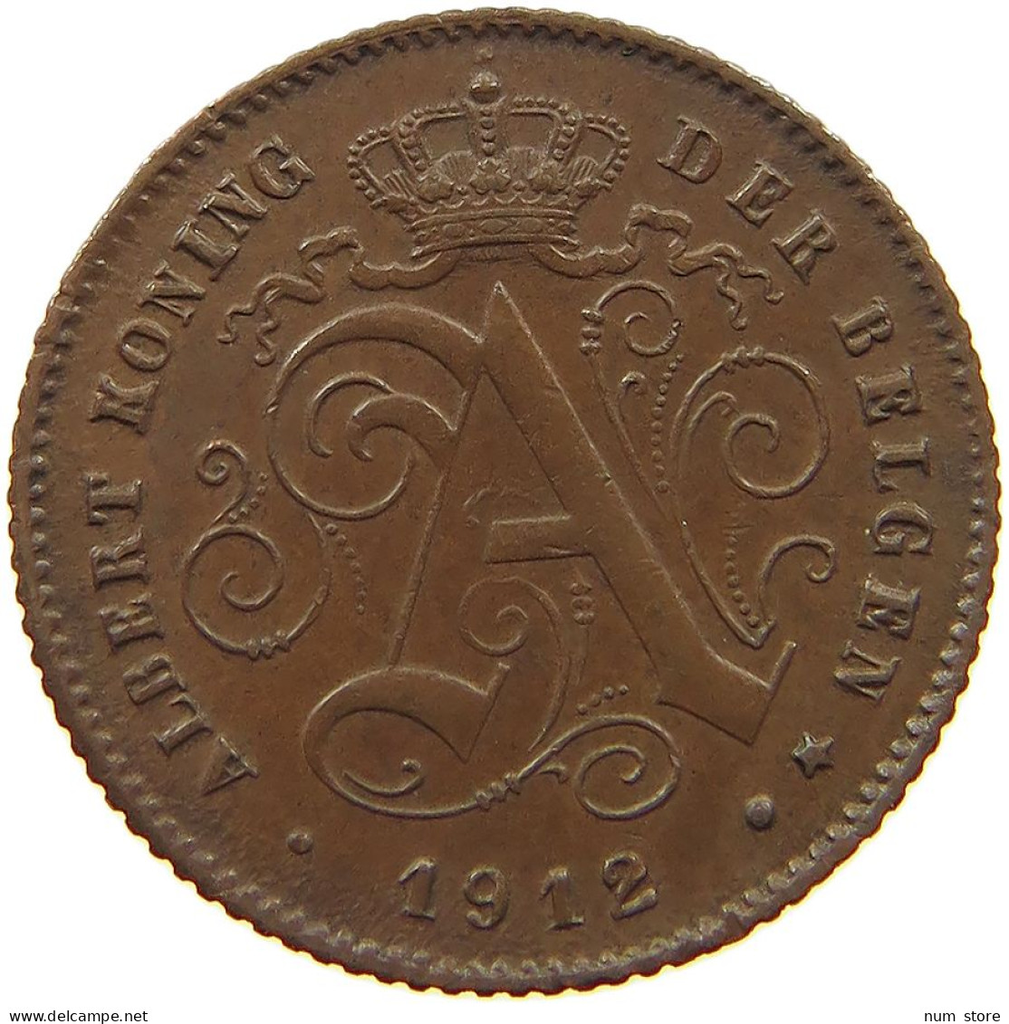 BELGIUM 1 CENTIME 1912 #c084 0271 - 1 Centime