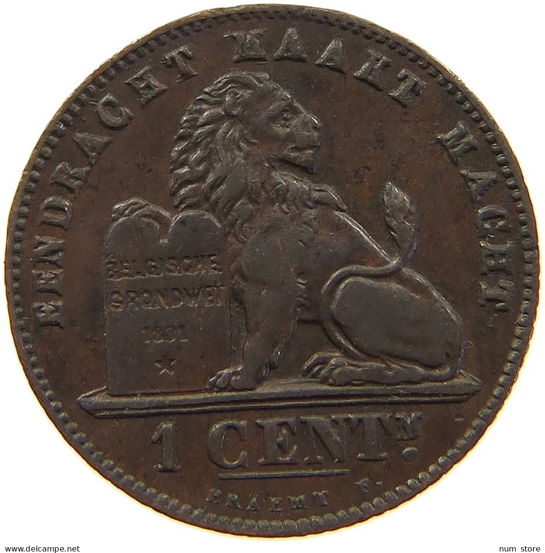 BELGIUM 1 CENTIME 1907 #s009 0215 - 1 Cent