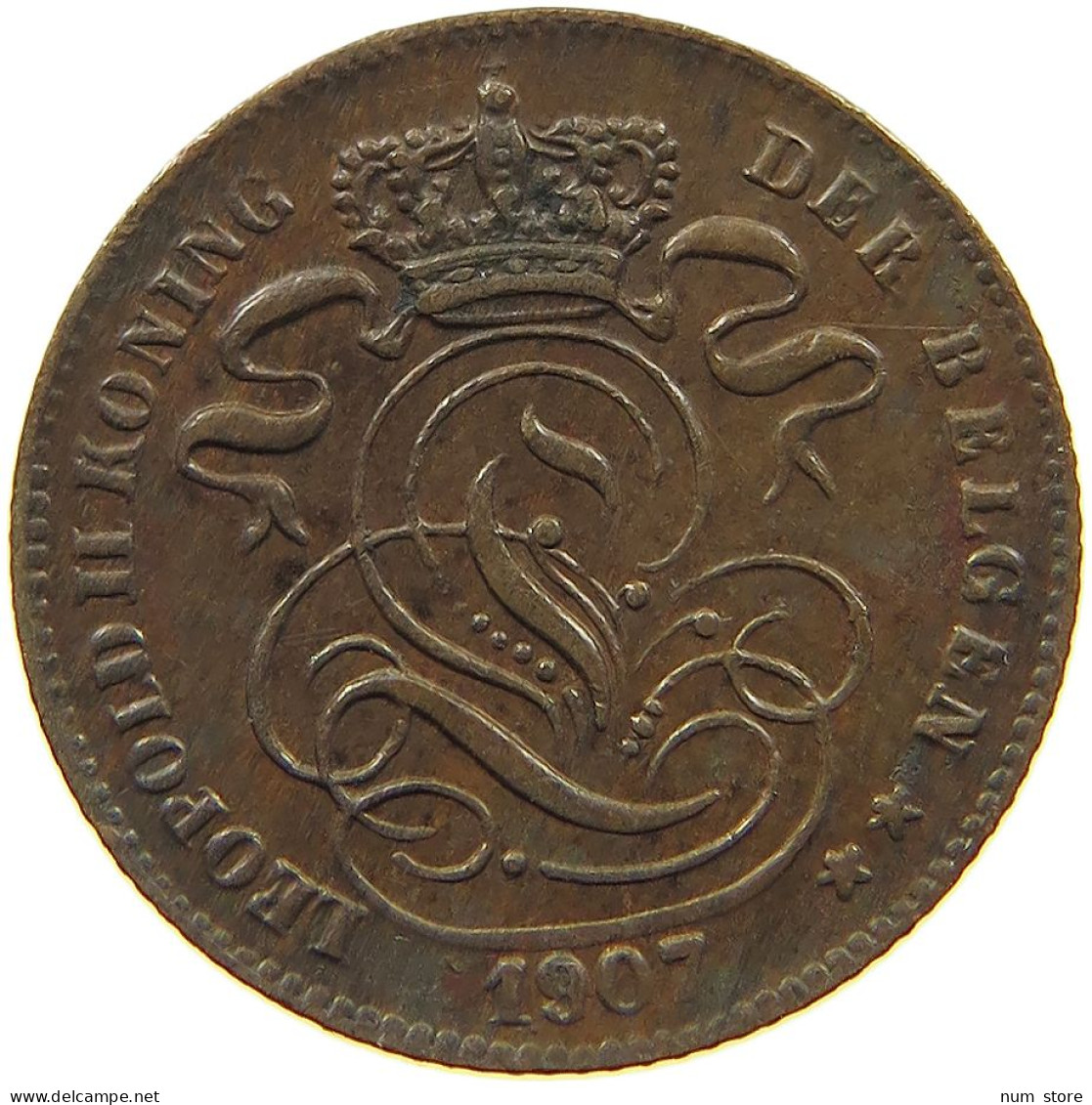 BELGIUM 1 CENTIME 1907 #c022 0579 - 1 Cent