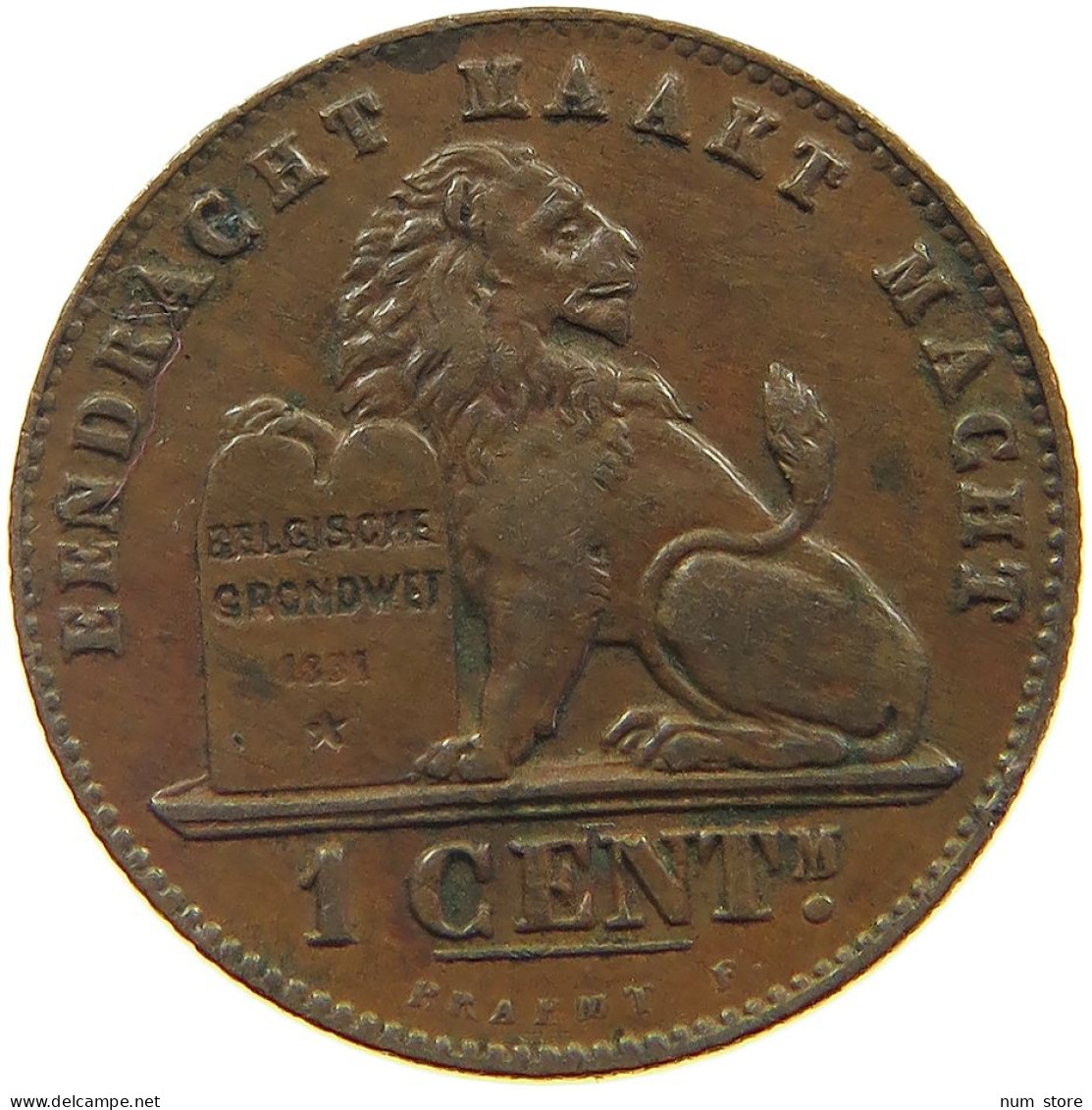 BELGIUM 1 CENTIME 1907 #a076 0181 - 1 Cent