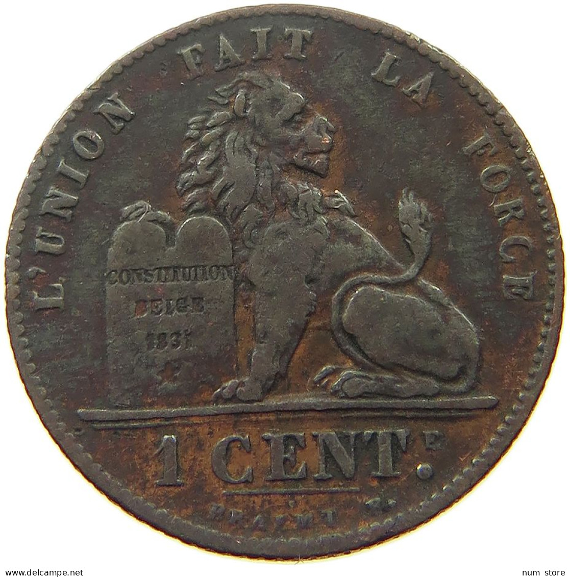 BELGIUM 1 CENTIME 1902 #s052 0407 - 1 Cent