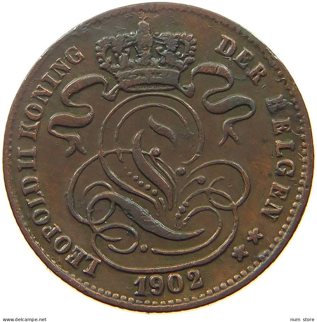 BELGIUM 1 CENTIME 1902 #s052 0403 - 1 Cent