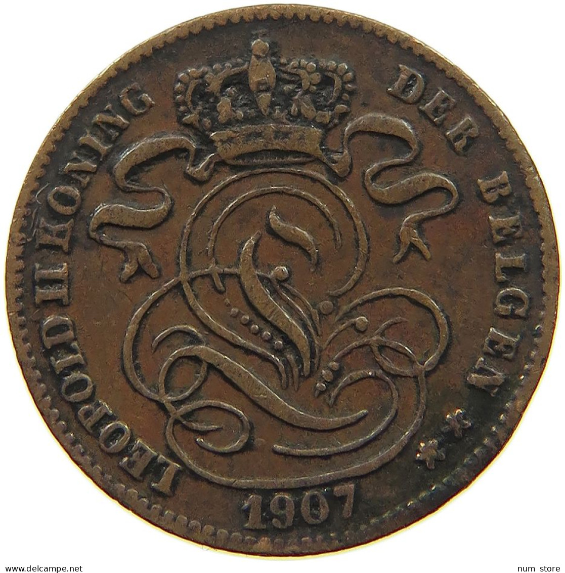BELGIUM 1 CENTIME 1907 #a015 0323 - 1 Cent