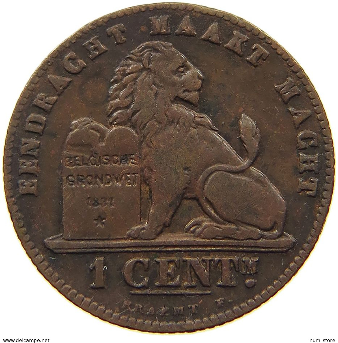 BELGIUM 1 CENTIME 1902 #a014 0553 - 1 Cent