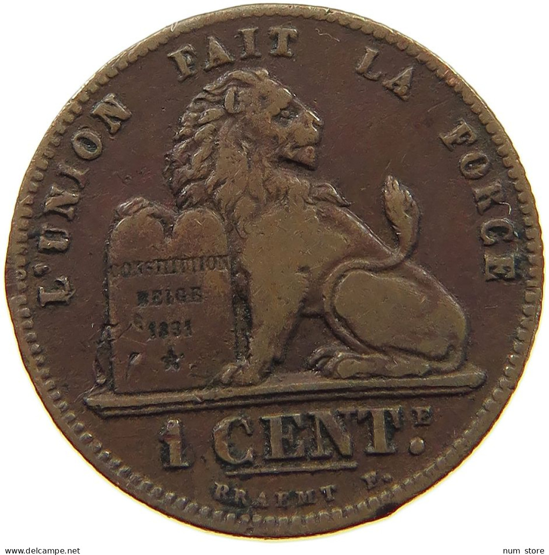 BELGIUM 1 CENTIME 1902 #a015 0321 - 1 Cent