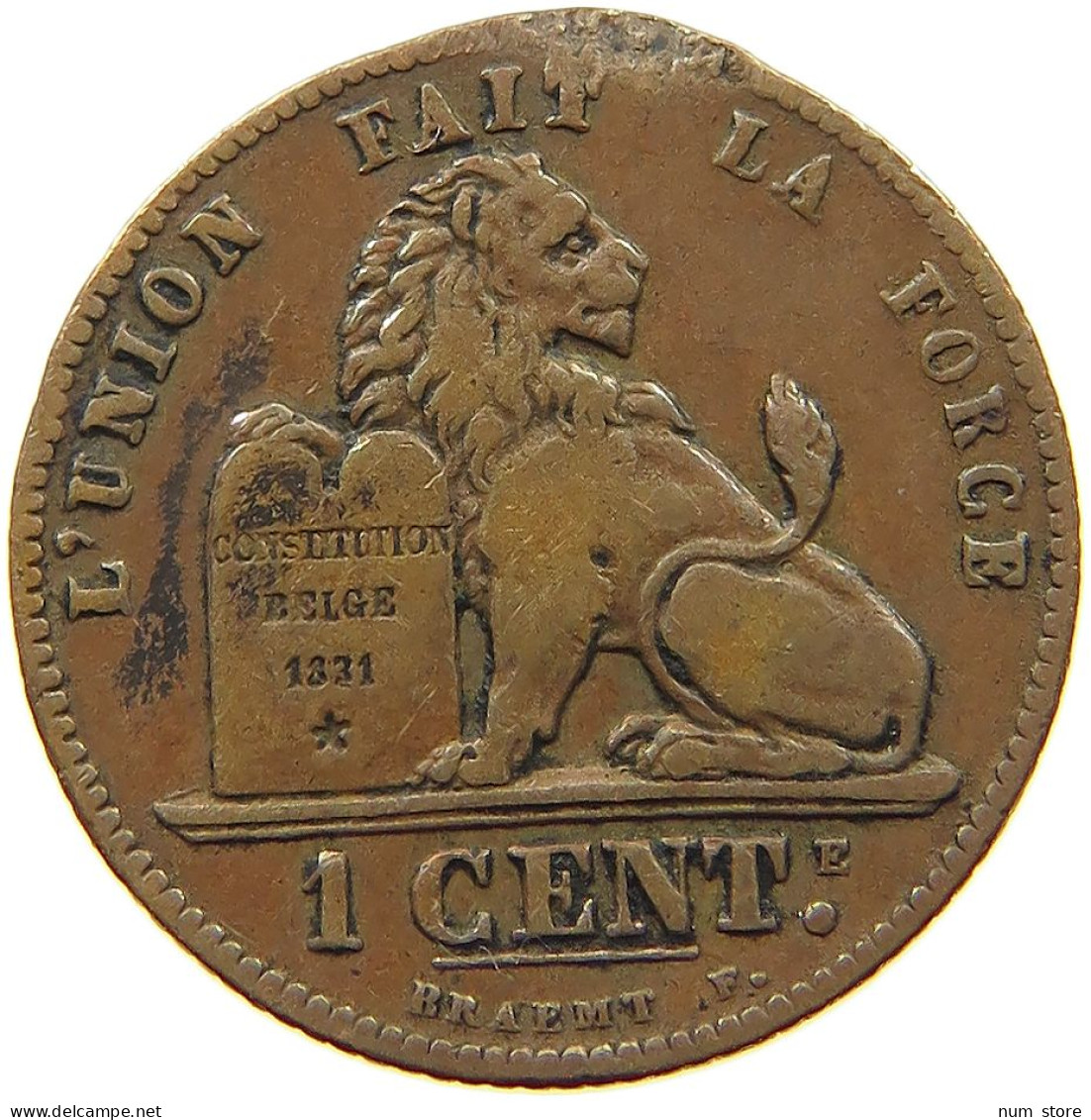 BELGIUM 1 CENTIME 1902 #a014 0571 - 1 Cent