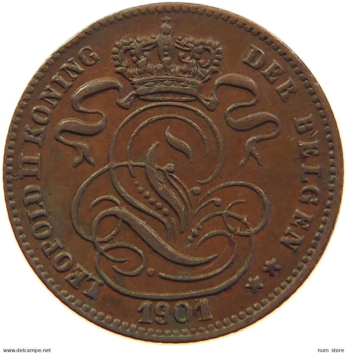 BELGIUM 1 CENTIME 1901 #s029 0015 - 1 Centime