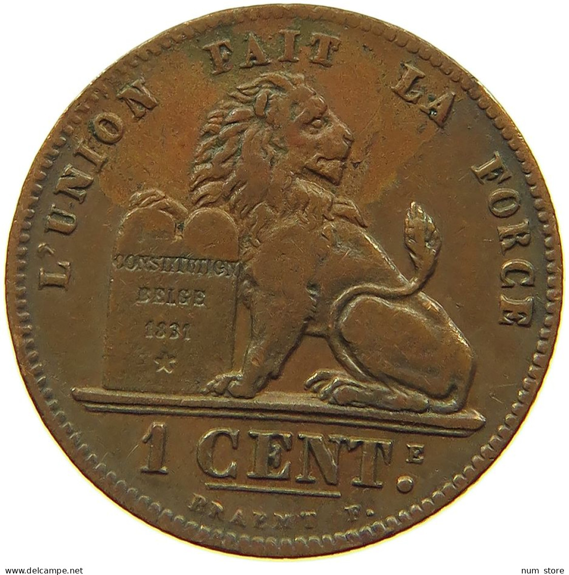 BELGIUM 1 CENTIME 1901 #a085 1041 - 1 Centime