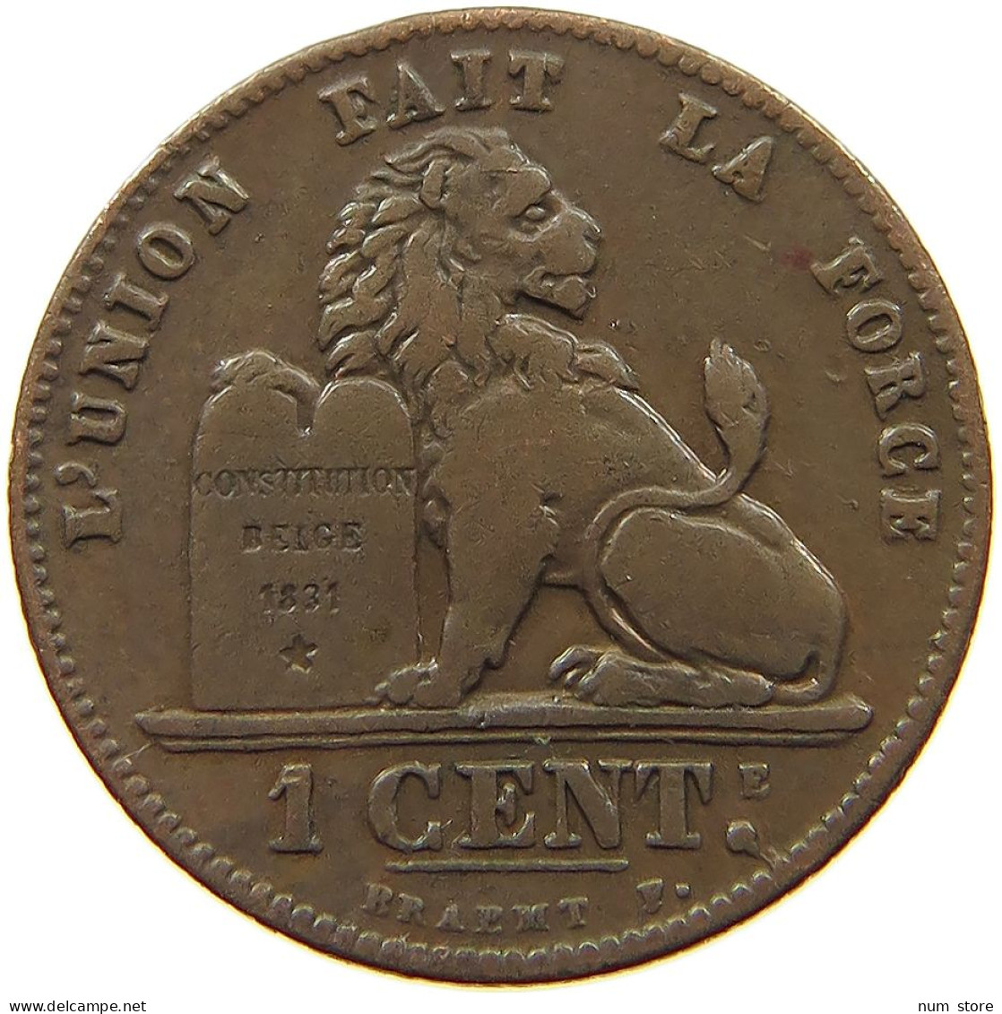 BELGIUM 1 CENTIME 1901 #a014 0555 - 1 Cent