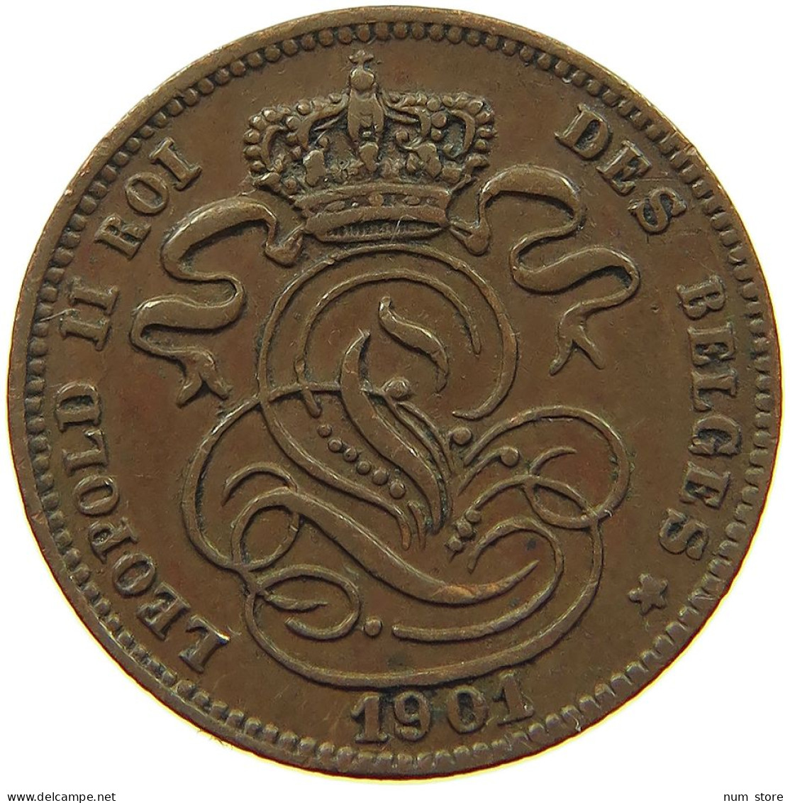 BELGIUM 1 CENTIME 1901 #a085 1047 - 1 Centime