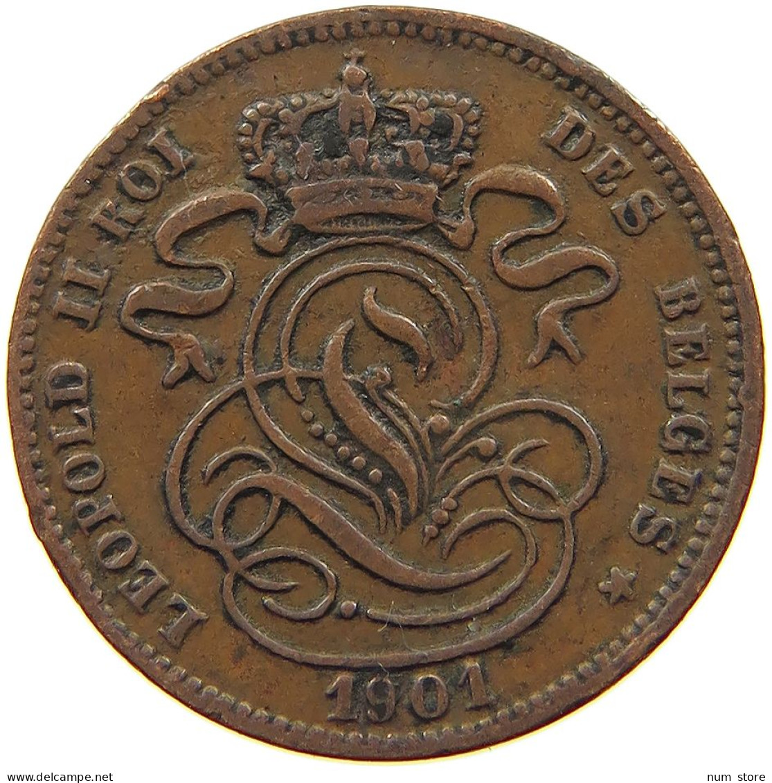 BELGIUM 1 CENTIME 1901 #a014 0541 - 1 Centime