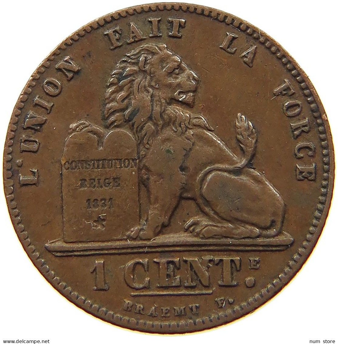 BELGIUM 1 CENTIME 1901 #a014 0535 - 1 Centime