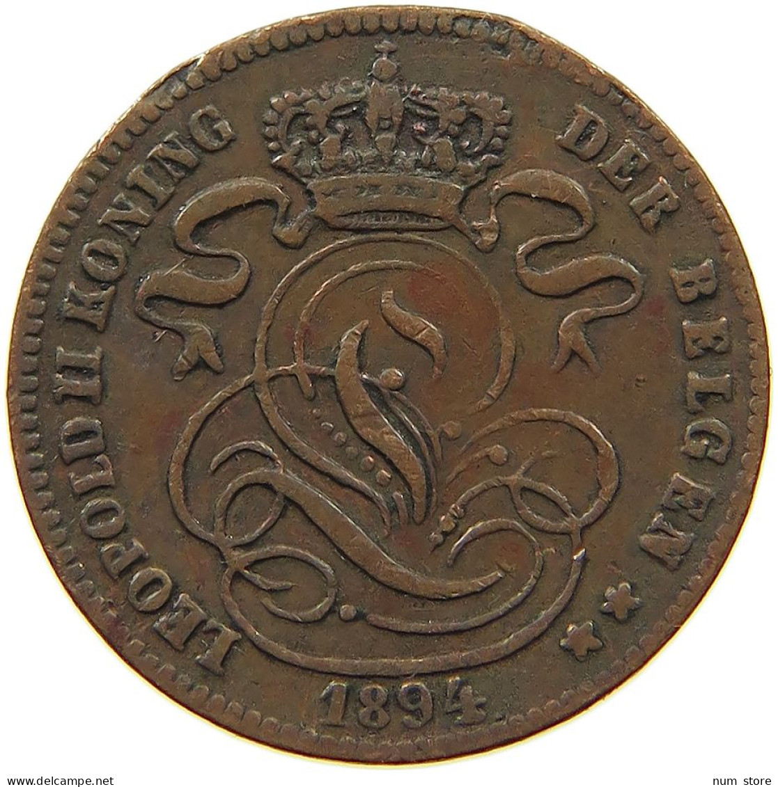 BELGIUM 1 CENTIME 1894 #a014 0547 - 1 Cent