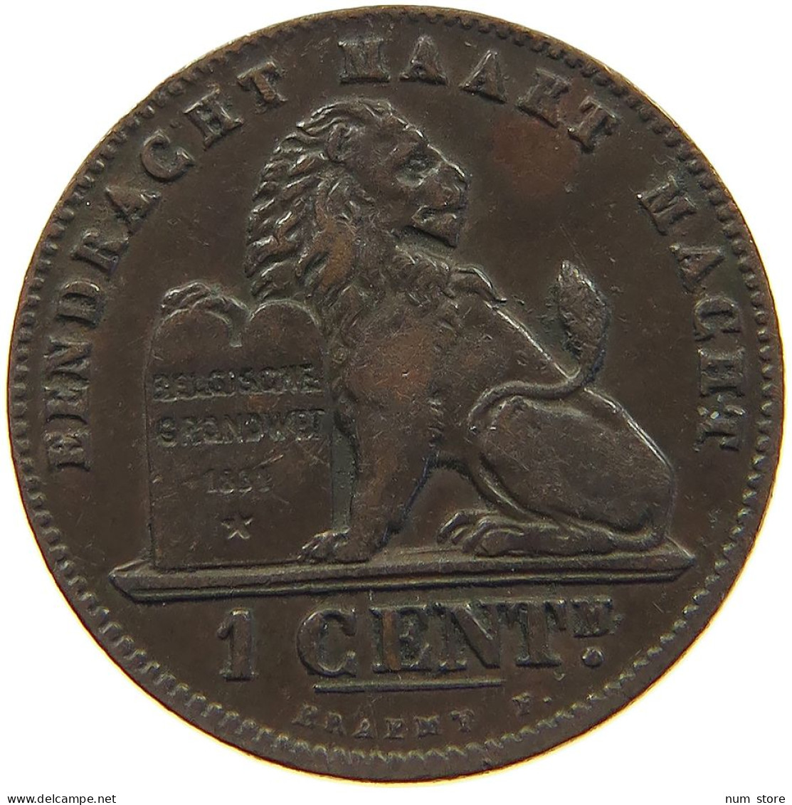 BELGIUM 1 CENTIME 1899 #c019 0395 - 1 Centime