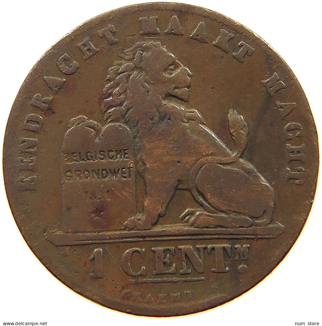 BELGIUM 1 CENTIME 1894 #s062 0529 - 1 Centime