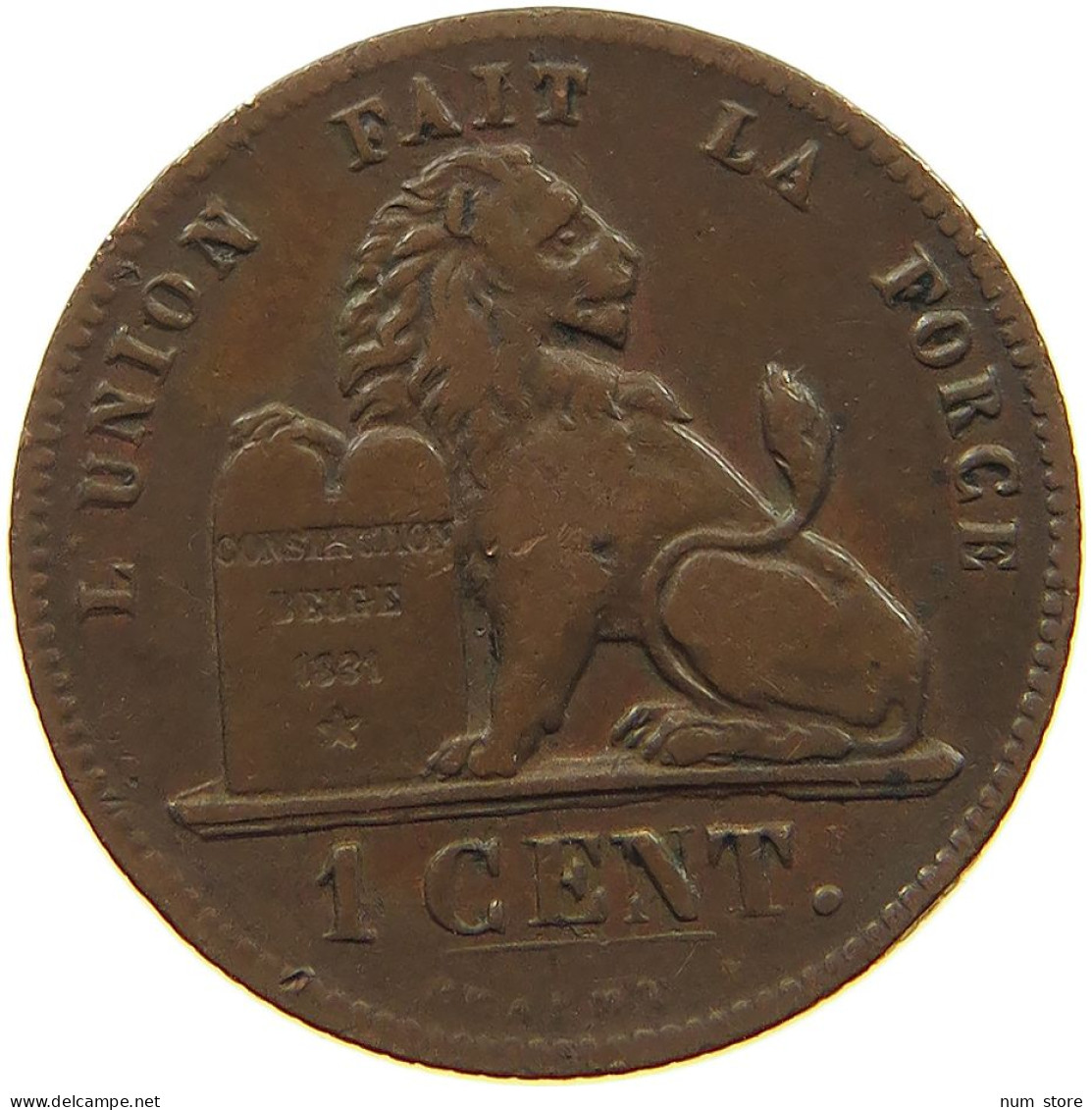 BELGIUM 1 CENTIME 1862 #a094 0103 - 1 Centime