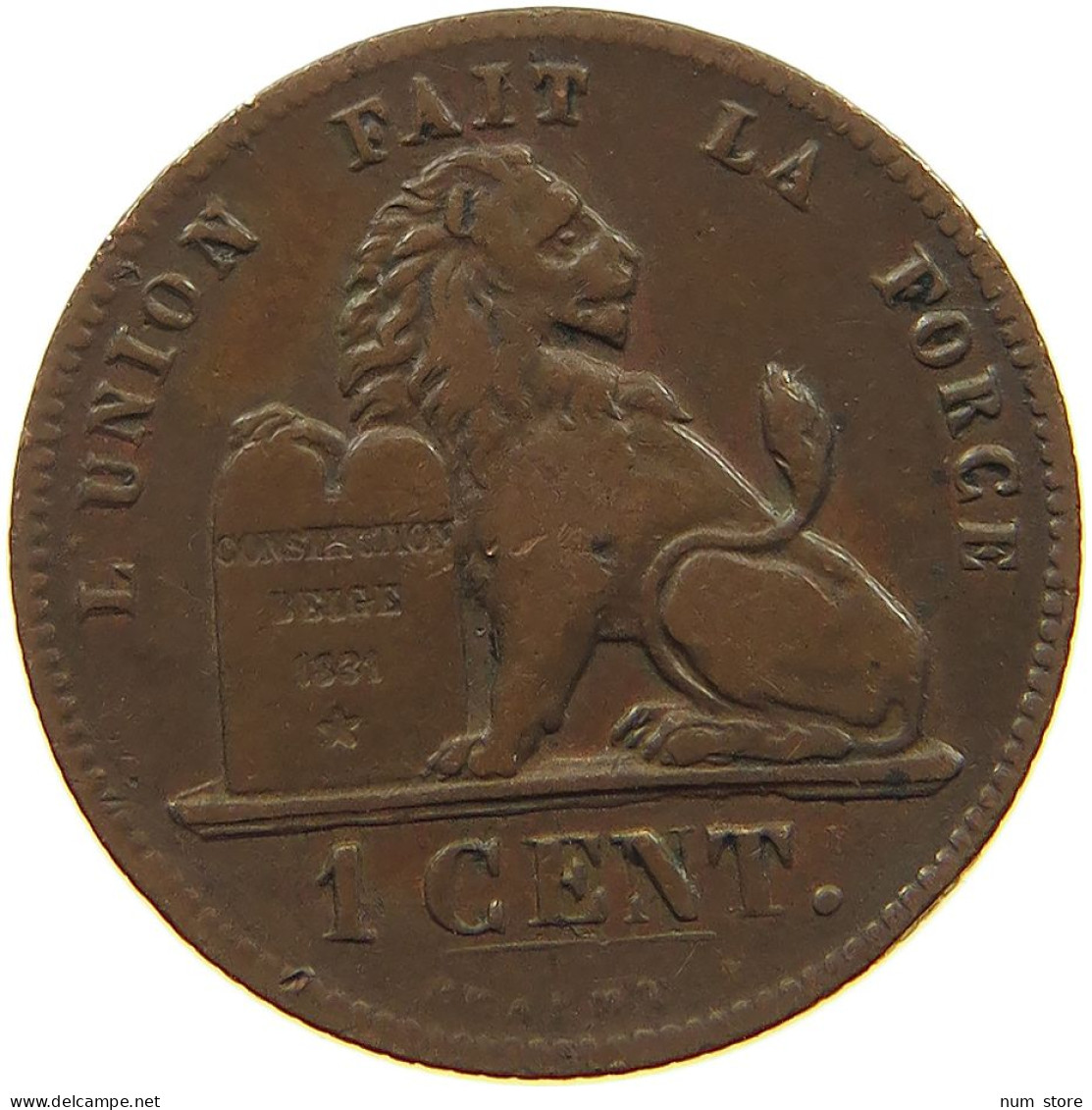 BELGIUM 1 CENTIME 1862 #a094 0103 - 1 Cent