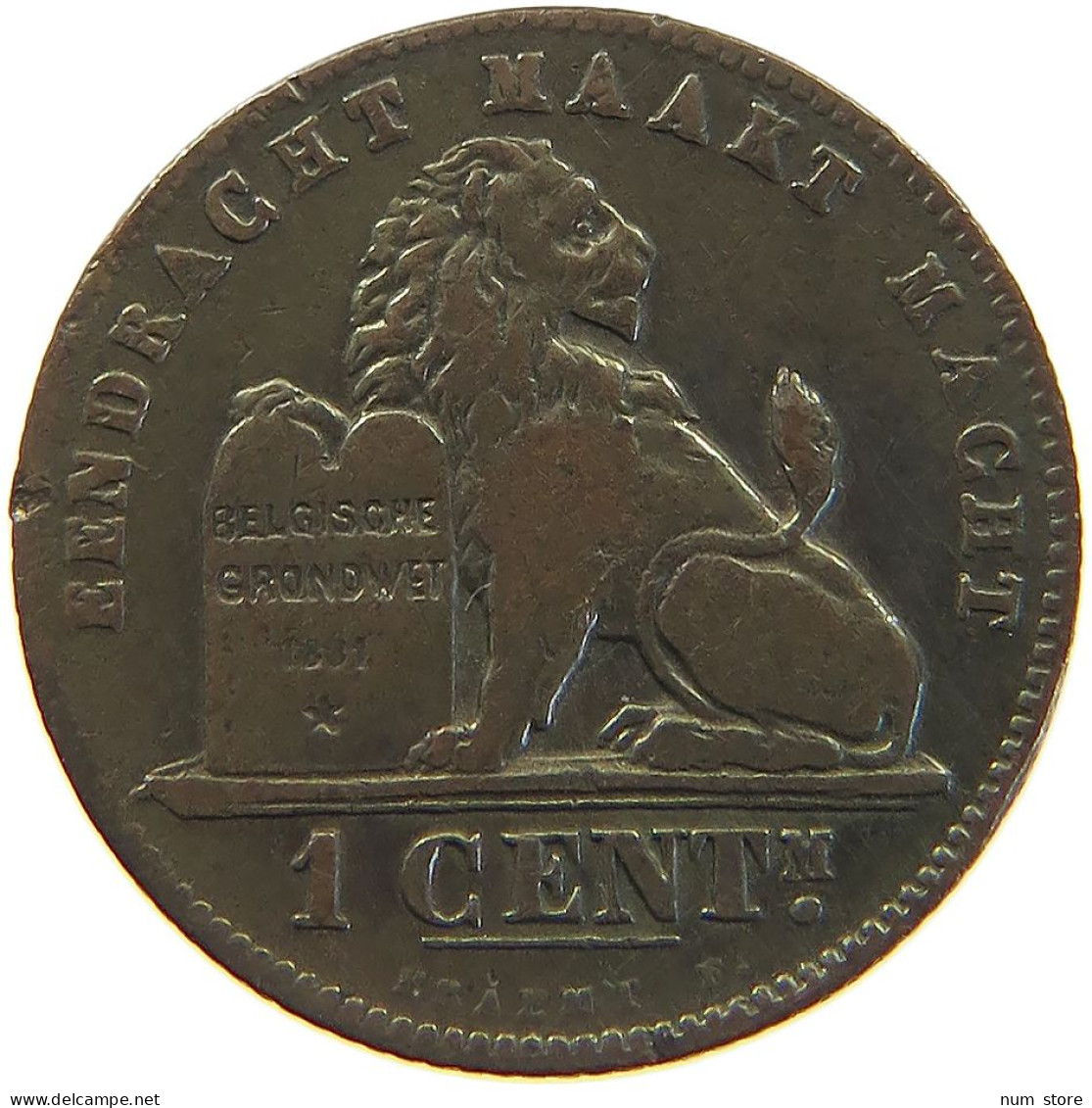 BELGIUM 1 CENTIME 1887 #c041 0549 - 1 Centime