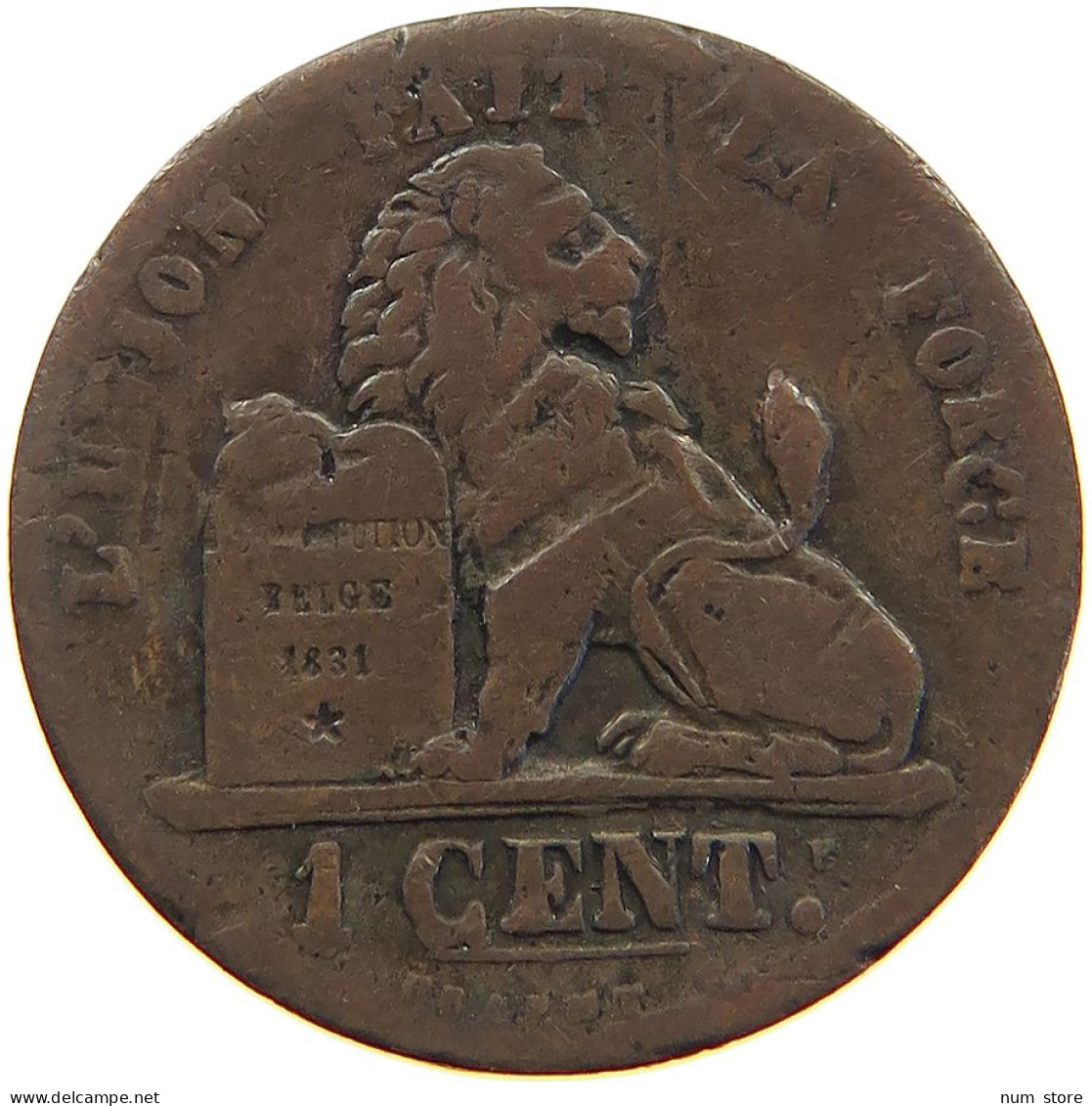 BELGIUM 1 CENTIME 1870 #a067 0407 - 1 Centime