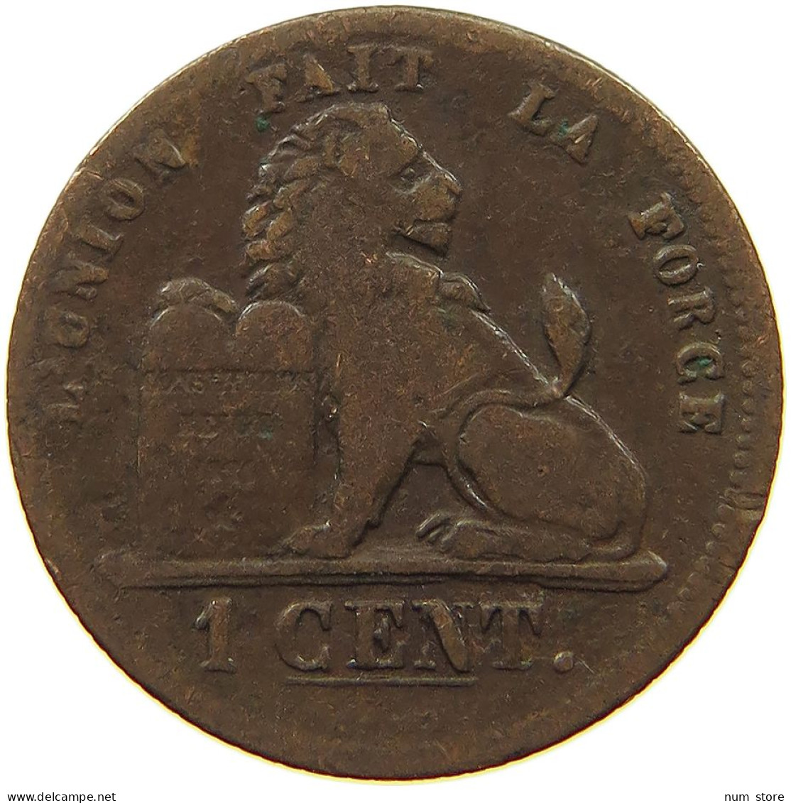 BELGIUM 1 CENTIME 1862 #s079 0009 - 1 Cent