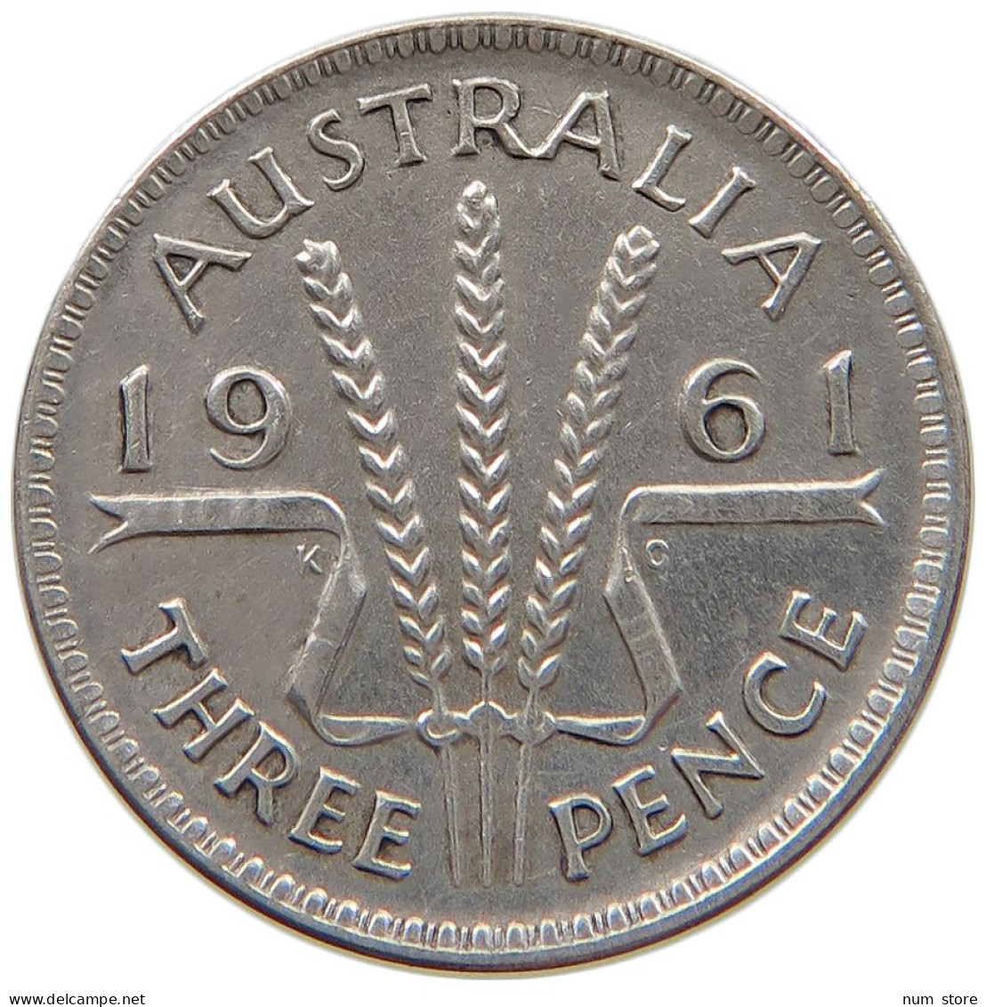 AUSTRALIA THREEPENCE 1961 #a064 0541 - Threepence