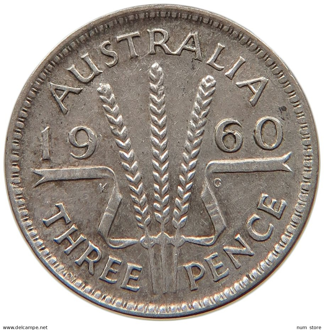 AUSTRALIA THREEPENCE 1960 #s017 0123 - Threepence