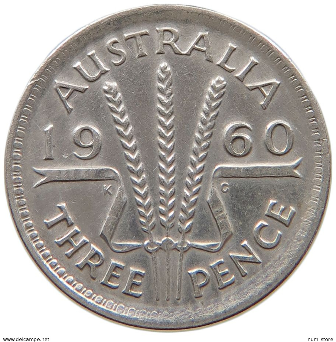 AUSTRALIA THREEPENCE 1960 #a064 0547 - Threepence