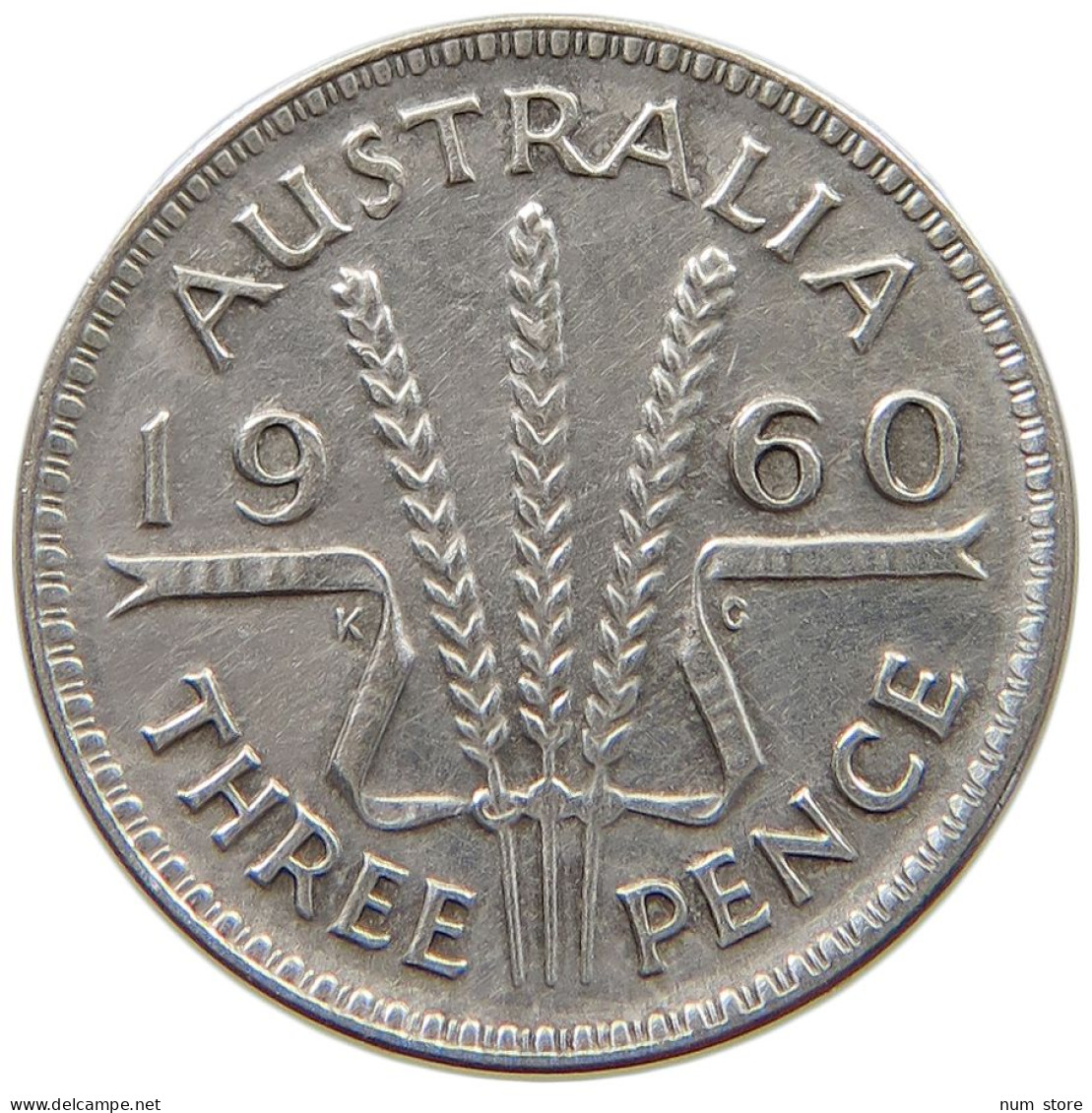 AUSTRALIA THREEPENCE 1960 #a069 0359 - Threepence