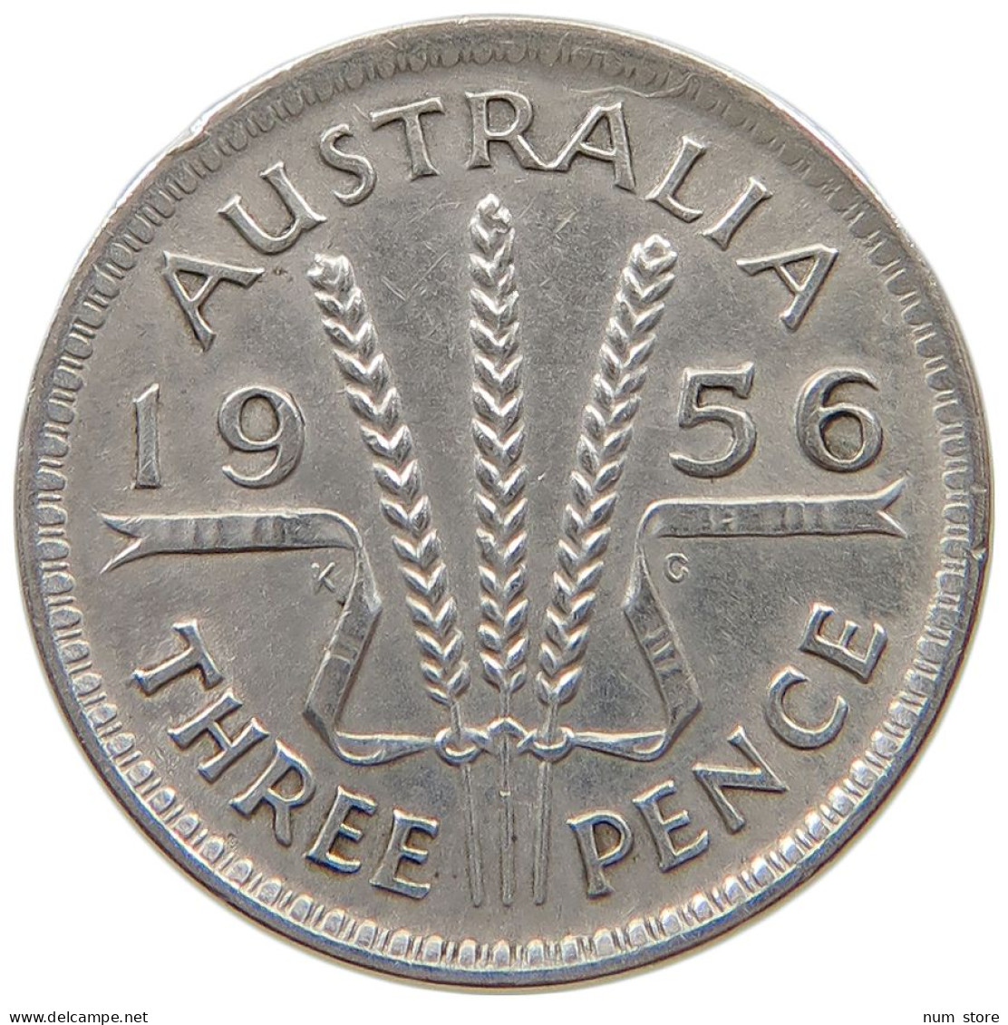 AUSTRALIA THREEPENCE 1956 #a052 0459 - Threepence