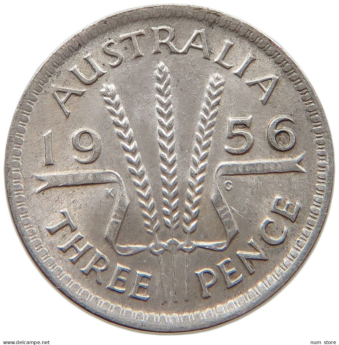 AUSTRALIA THREEPENCE 1956 TOP #s074 0285 - Threepence