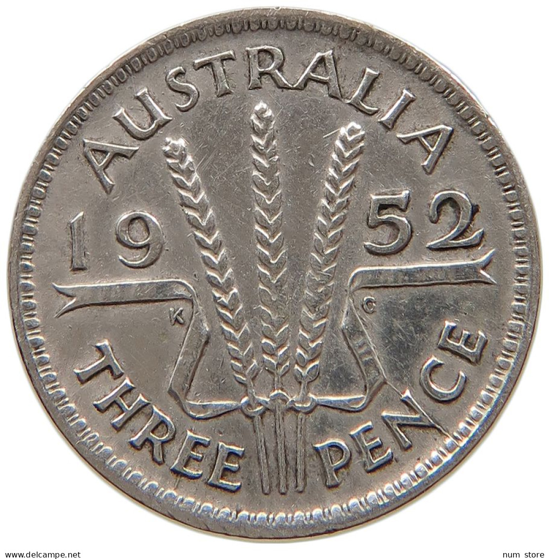 AUSTRALIA THREEPENCE 1952 #a064 0513 - Threepence
