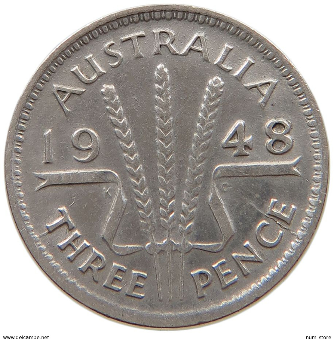 AUSTRALIA THREEPENCE 1948 #a064 0505 - Threepence