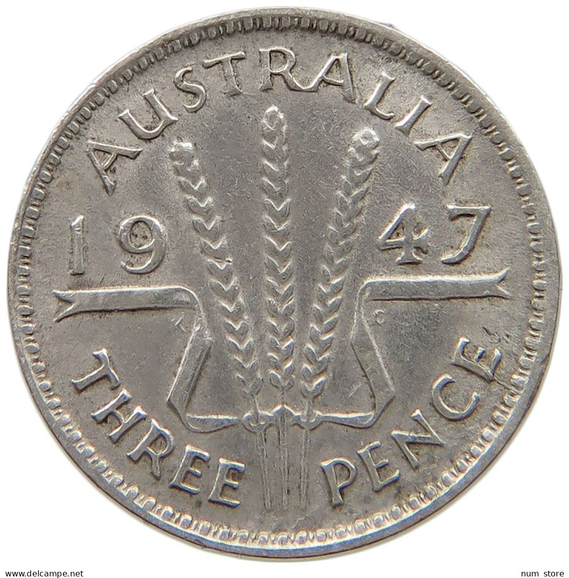 AUSTRALIA THREEPENCE 1947 #a069 0339 - Threepence
