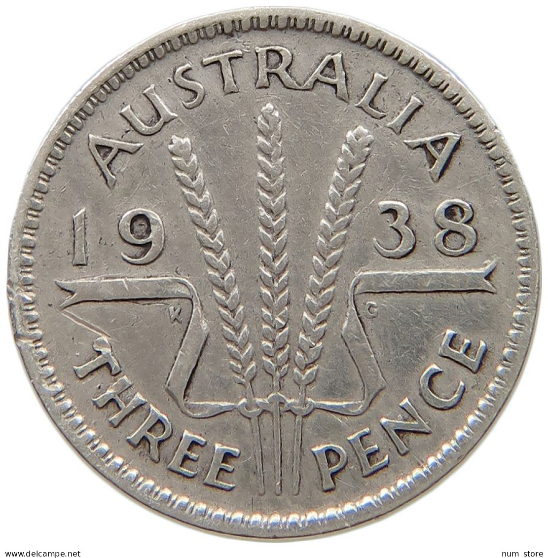 AUSTRALIA THREEPENCE 1943 #a069 0345 - Threepence