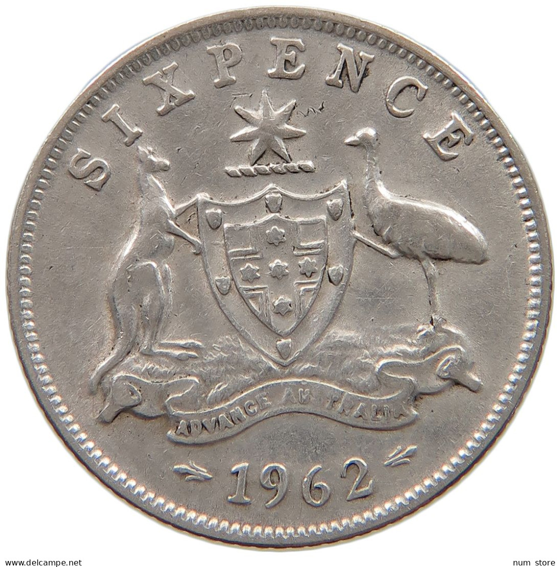 AUSTRALIA SIXPENCE 1962 #a064 0179 - Sixpence