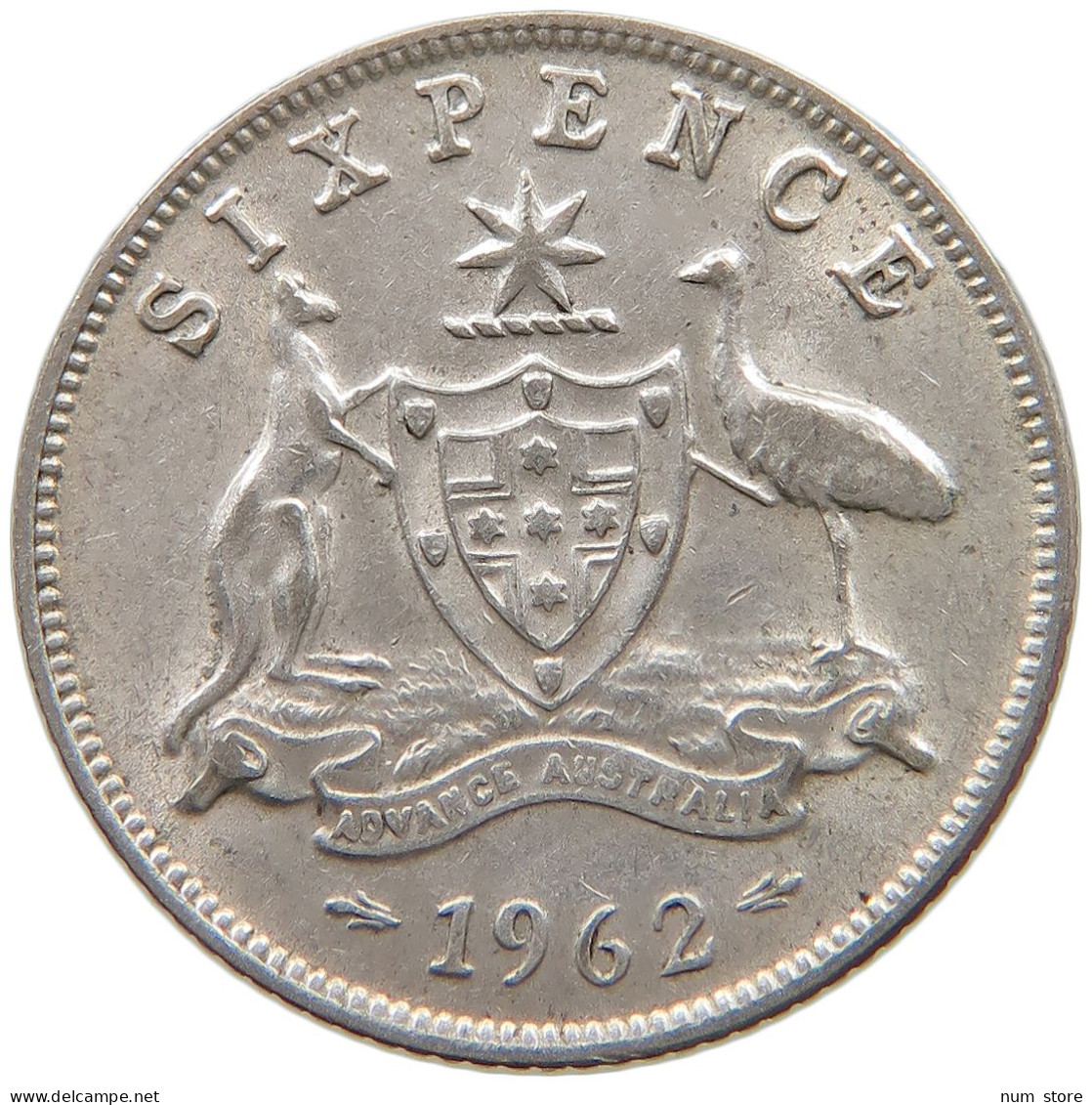 AUSTRALIA SIXPENCE 1962 #s059 0409 - Sixpence