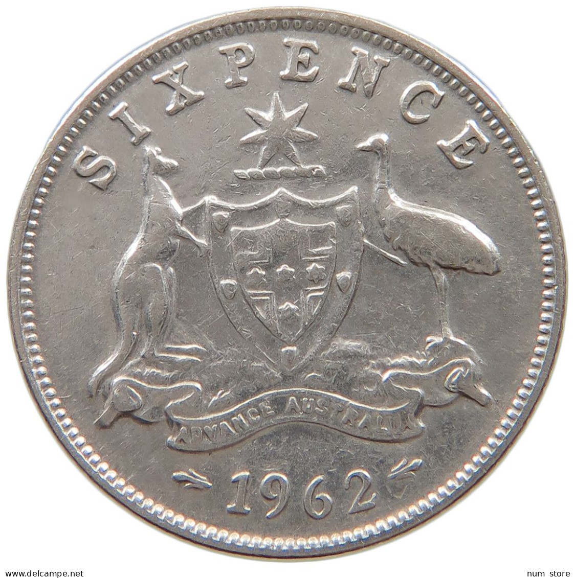 AUSTRALIA SIXPENCE 1962 #a057 0281 - Sixpence
