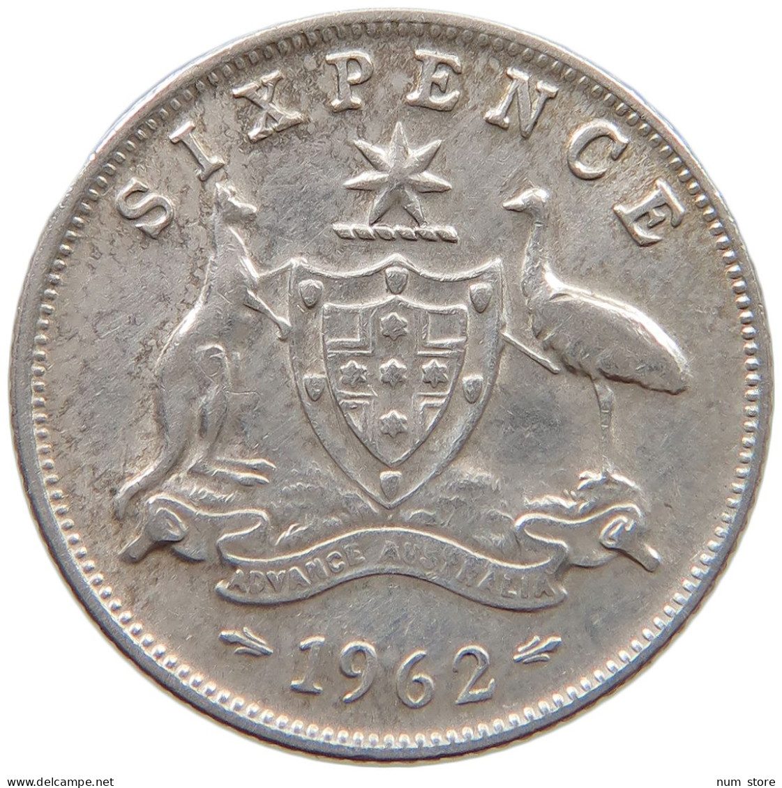 AUSTRALIA SIXPENCE 1962 #a082 0461 - Sixpence